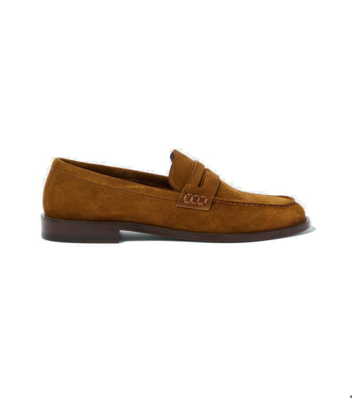 Photo: Manolo Blahnik Perry suede loafers