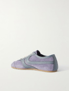 Dries Van Noten - Leather-Trimmed Suede Sneakers - Purple