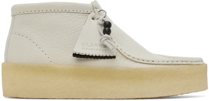 Photo: Clarks Originals White Wallabee Cup Boots