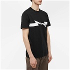 Neil Barrett Men's Horizontal Print Bolt T-Shirt in Black/White