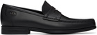 Ferragamo Black Athen Penny Loafers