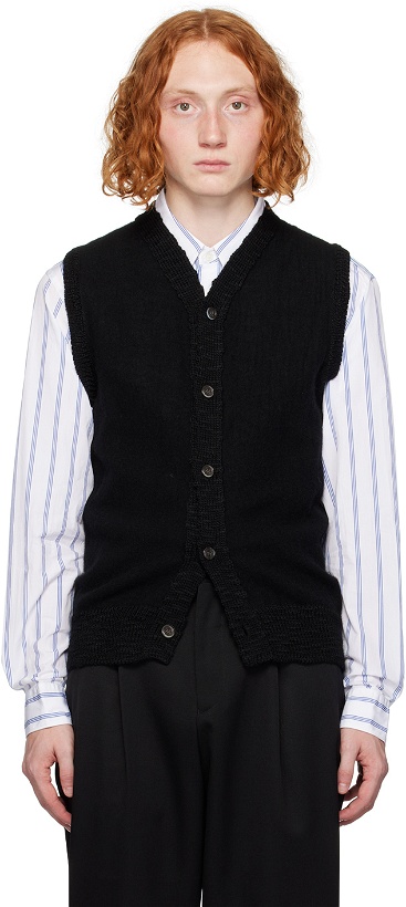 Photo: Comme des Garçons Homme Deux Black Button Vest