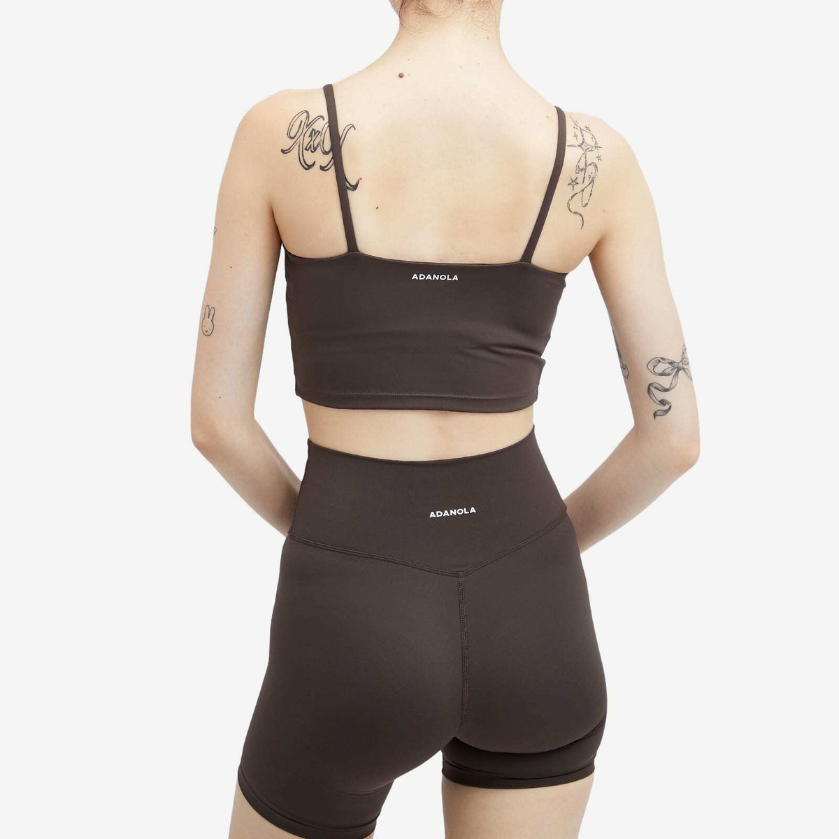Adanola Women's Ultimate Tank Bra Top in Coffee Bean
