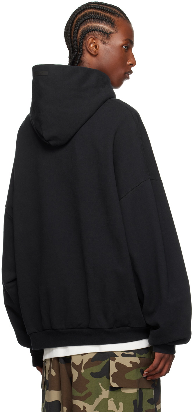 Fear of God ESSENTIALS Black Heavyweight Hoodie