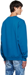 Moschino Blue Varsity Sweatshirt