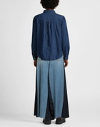 Manila Grace Womens Denim skirt in Blue
