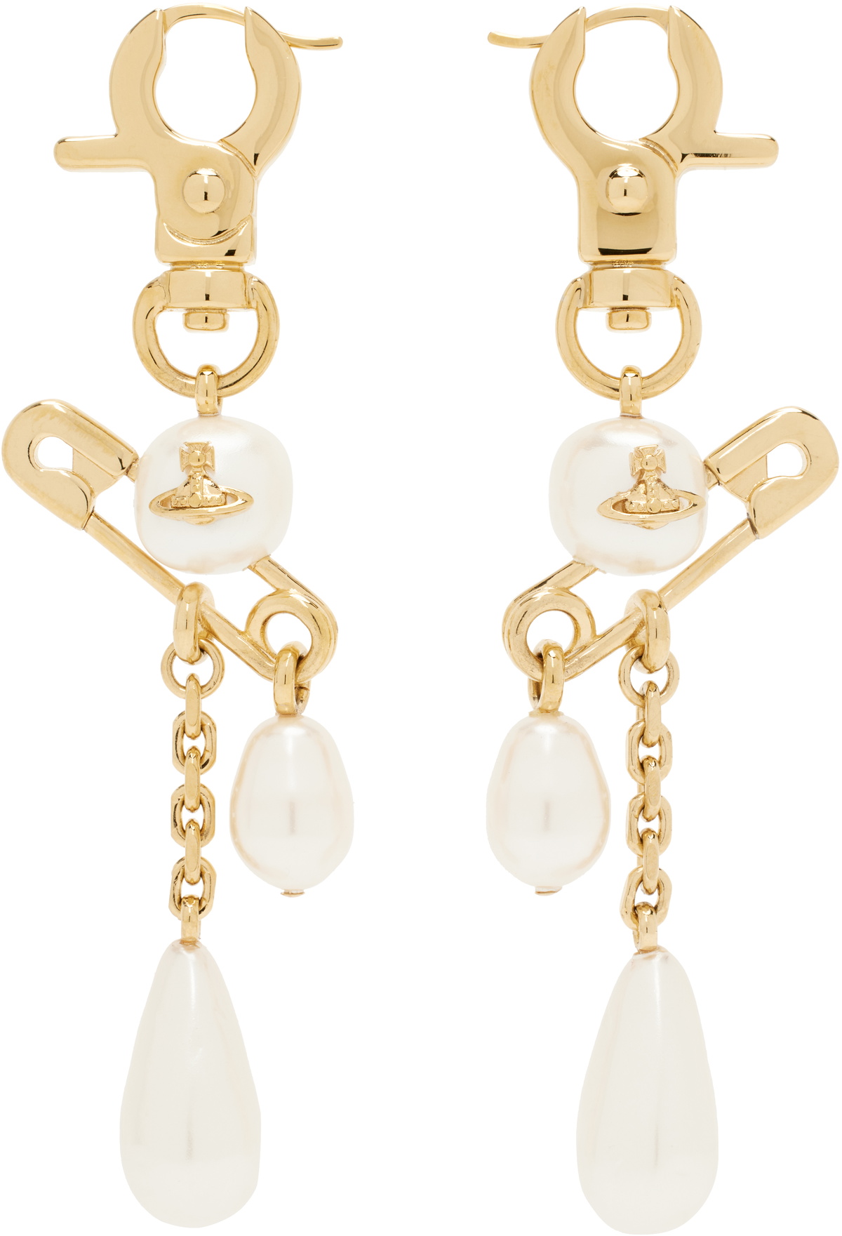 Vivienne Westwood CLAUDE LONG ピアス Vivienne Westwood Gold Claude Long Earrings Vivienne Westwood
