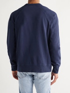 YMC - Schrank Pigment-Dyed Loopback Cotton-Jersey Sweatshirt - Blue