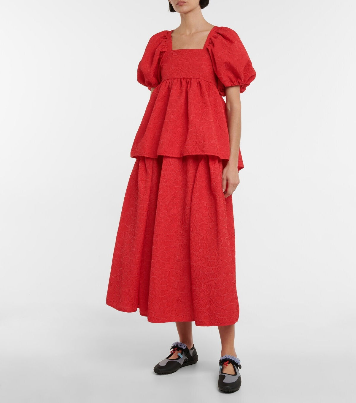 Cecilie Bahnsen Fatou circle skirt in Veleta Matelasse - ボトムス