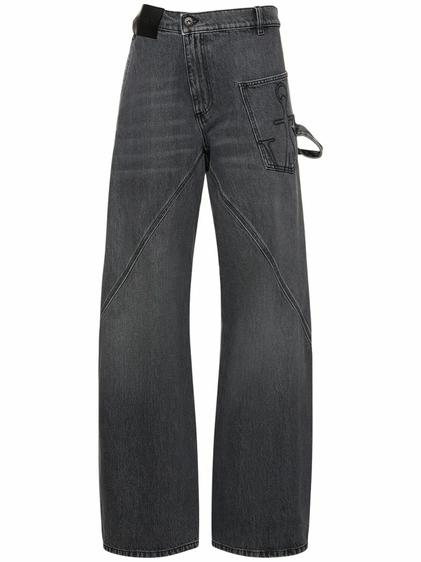 Photo: JW ANDERSON - Embroidered Pocket Denim Cargo Jeans
