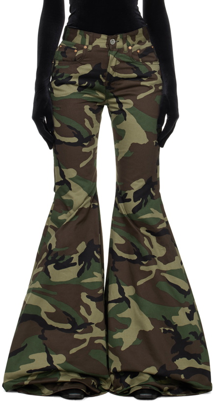 Photo: VETEMENTS Green Flared Trousers