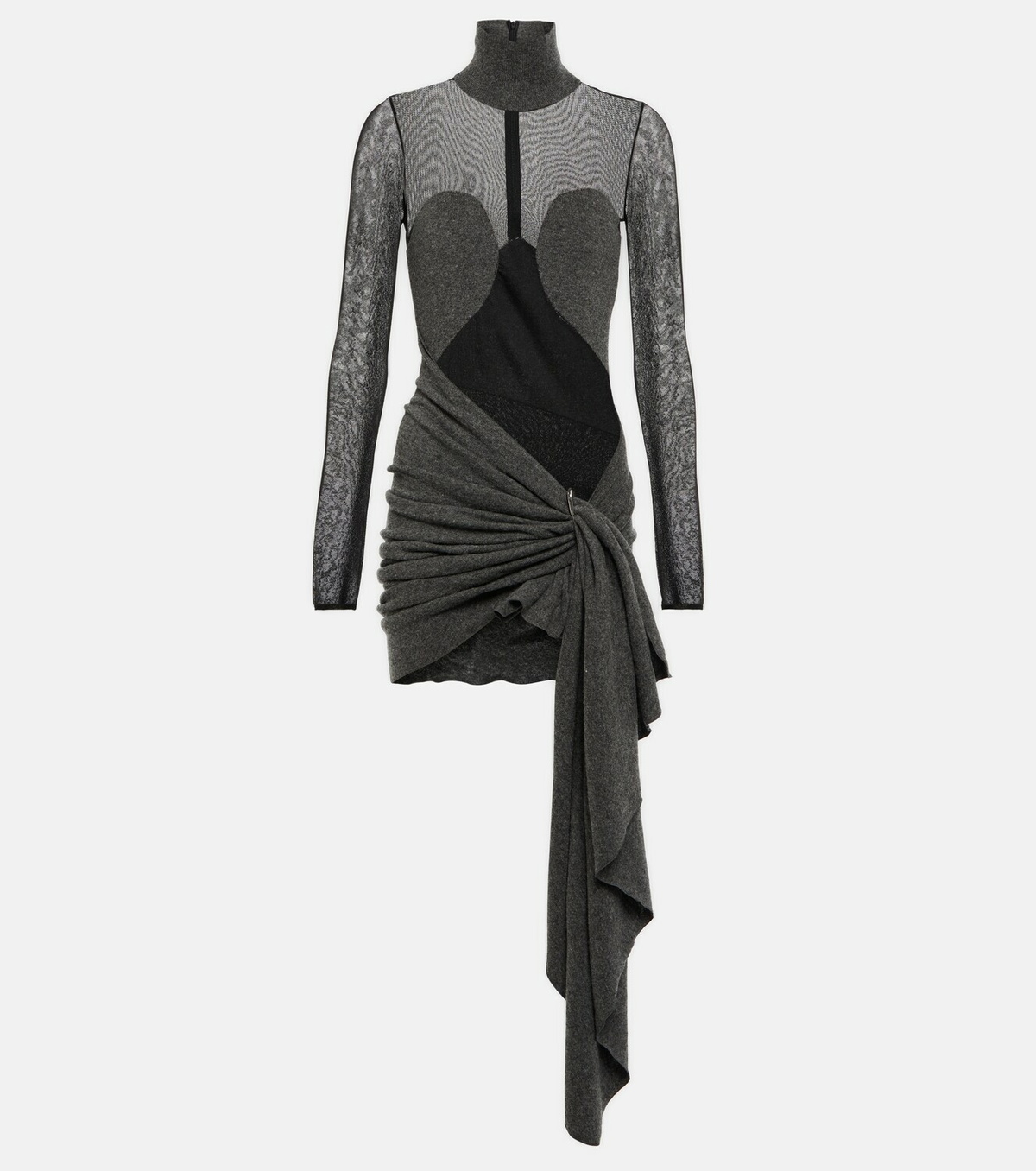 Alaia Draped Overlay Gown