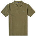 Fred Perry Men's Slim Fit Plain Polo Shirt in Uniform Green