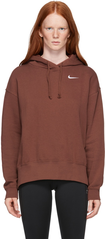 Photo: Nike Brown Fleece Sportswear Hoodie
