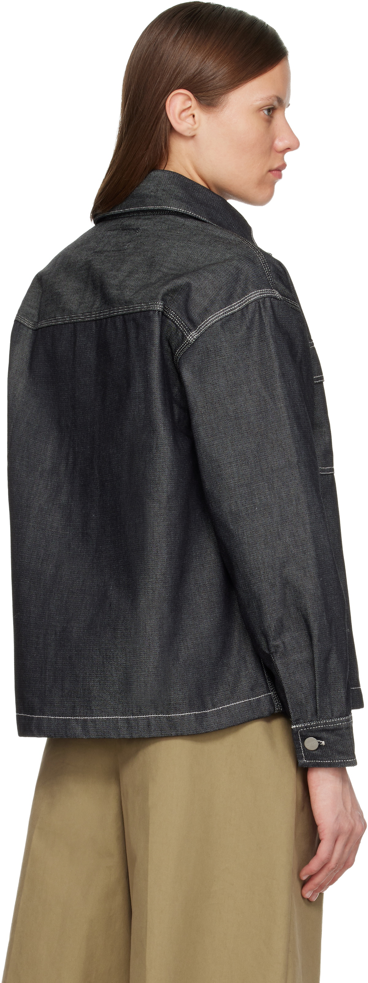Carhartt Work In Progress Gray Louis Denim Jacket