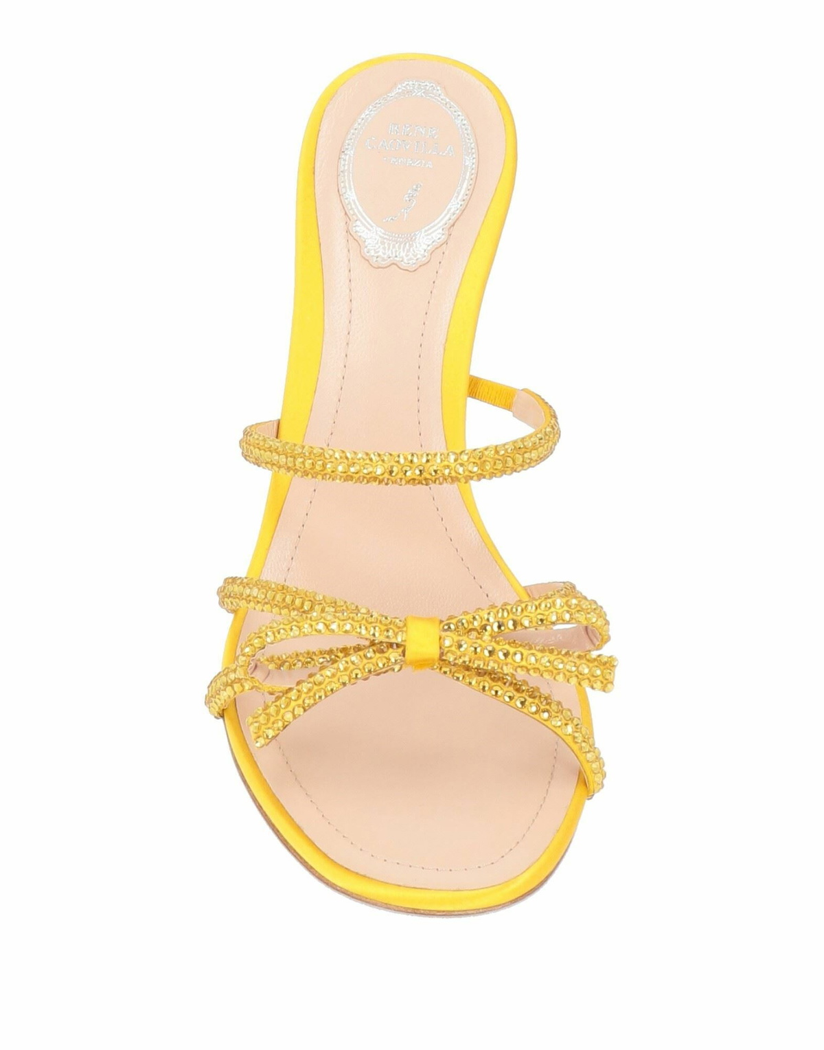 Rene' Caovilla Womens Sandals in Yellow