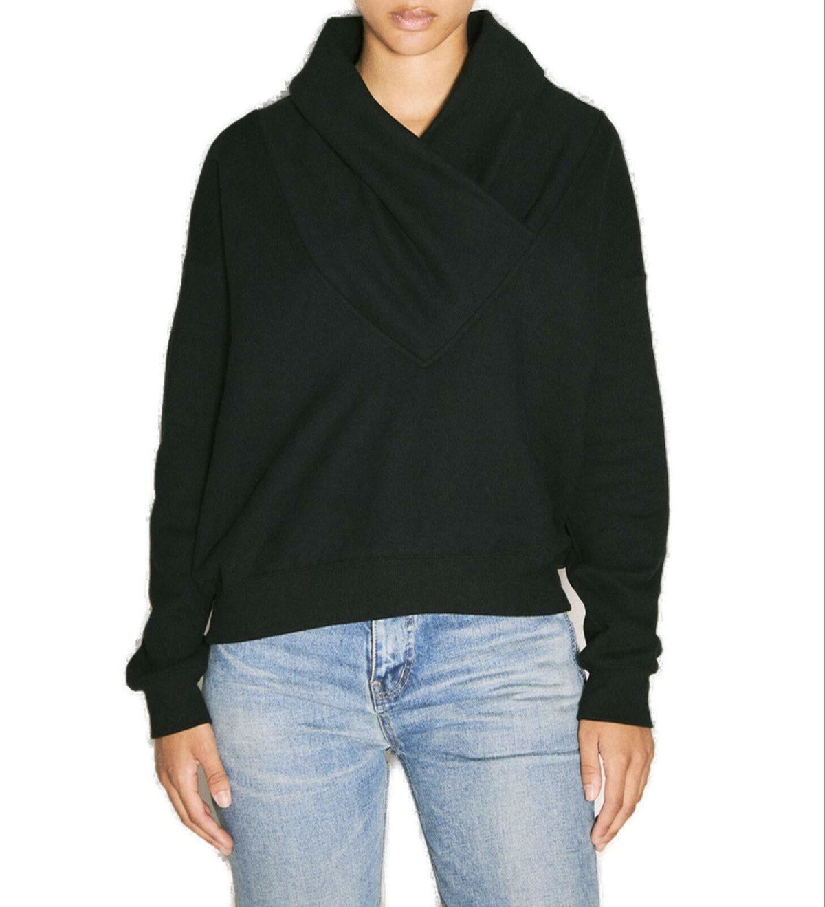 Saint Laurent Black Rive Gauche Hoodie Saint Laurent