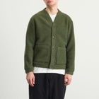 Universal Works Men's Presented by END. Wool Fleece Adv Cardigan in Olive