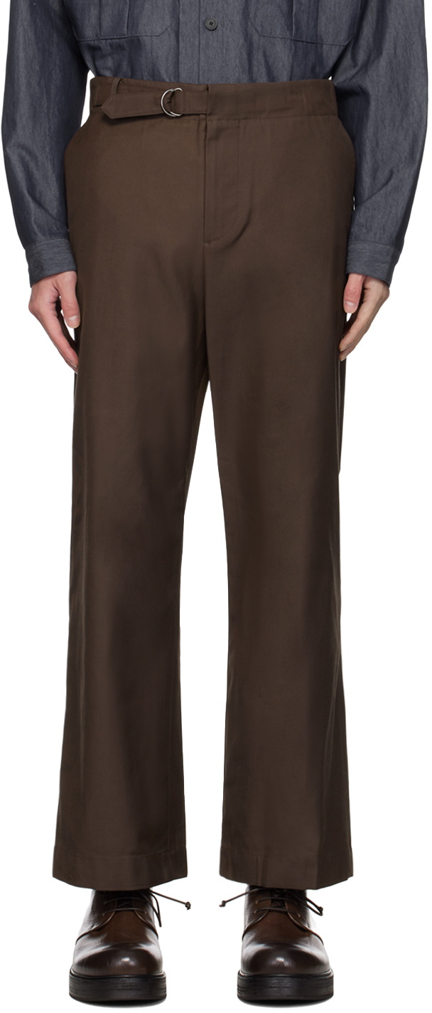 LE17SEPTEMBRE Brown Belted Trousers