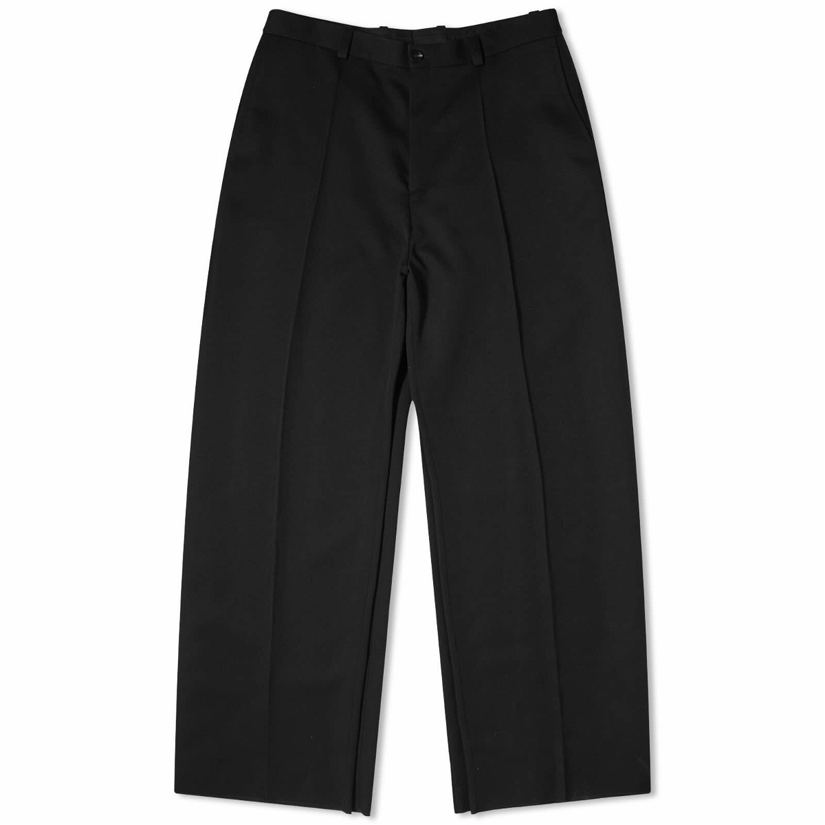 Balenciaga Men's Runway Double Front Tailored Pant in Black Balenciaga