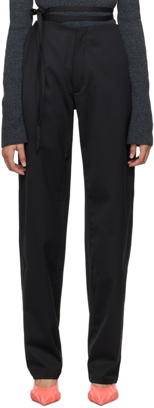 Photo: Jade Cropper Black Two-Pocket Trousers