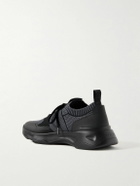 Berluti - Shadow Rubber-Trimmed and Coated Stretch-Knit Sneakers - Gray
