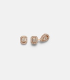 Messika My Twin 1+2 18kt rose gold earrings with diamonds
