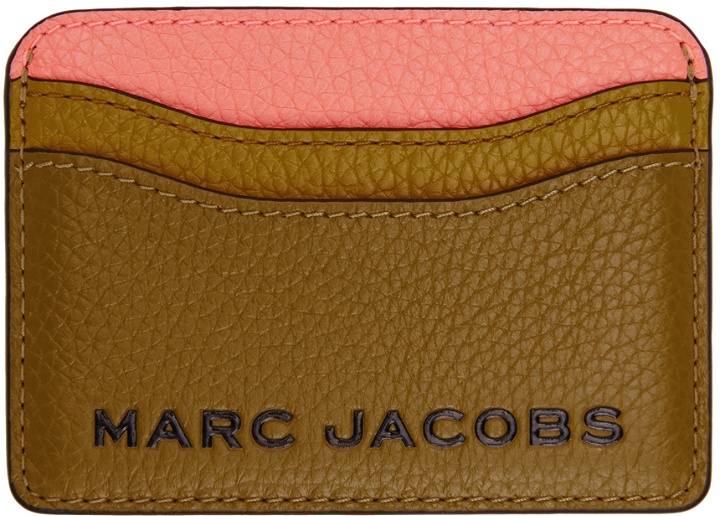 Photo: Marc Jacobs Khaki & Pink 'The Bold Colorblock' Card Holder