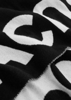 Acne Studios Toronto Logo Wool-blend Scarf - Black And White - One Size