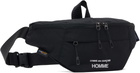 Comme des Garçons Homme Black Cordura Logo Crossbody Bag