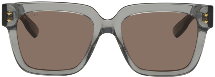 Photo: Gucci Gray Square Sunglasses