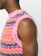 Andersson Bell Multicolour Colour Jacquard Wool Vest