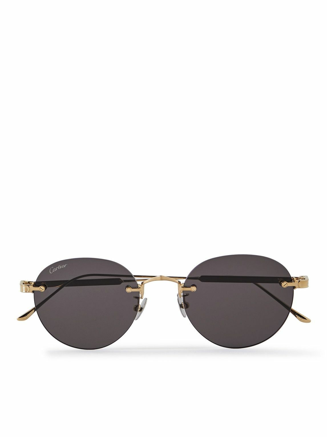 Photo: Cartier Eyewear - Frameless Gold-Tone Sunglasses