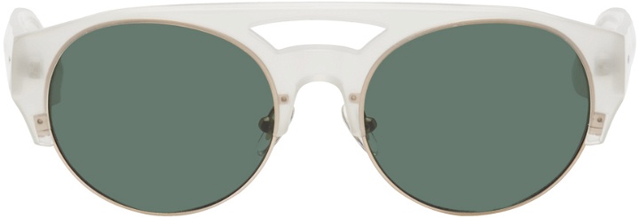 Photo: Dries Van Noten White Linda Farrow Edition 152 C5 Sunglasses