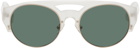 Dries Van Noten White Linda Farrow Edition 152 C5 Sunglasses