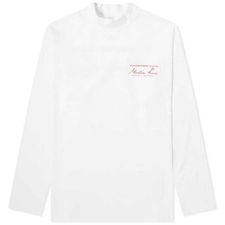 Photo: Martine Rose Funnel Neck Logo Long Sleeve Tee