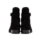 Saint Laurent Black Suede Wyatt Jodhpur Boots