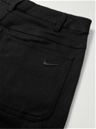 Nike - Life Carpenter Straight-Leg Cotton-Blend Twill Trousers - Black
