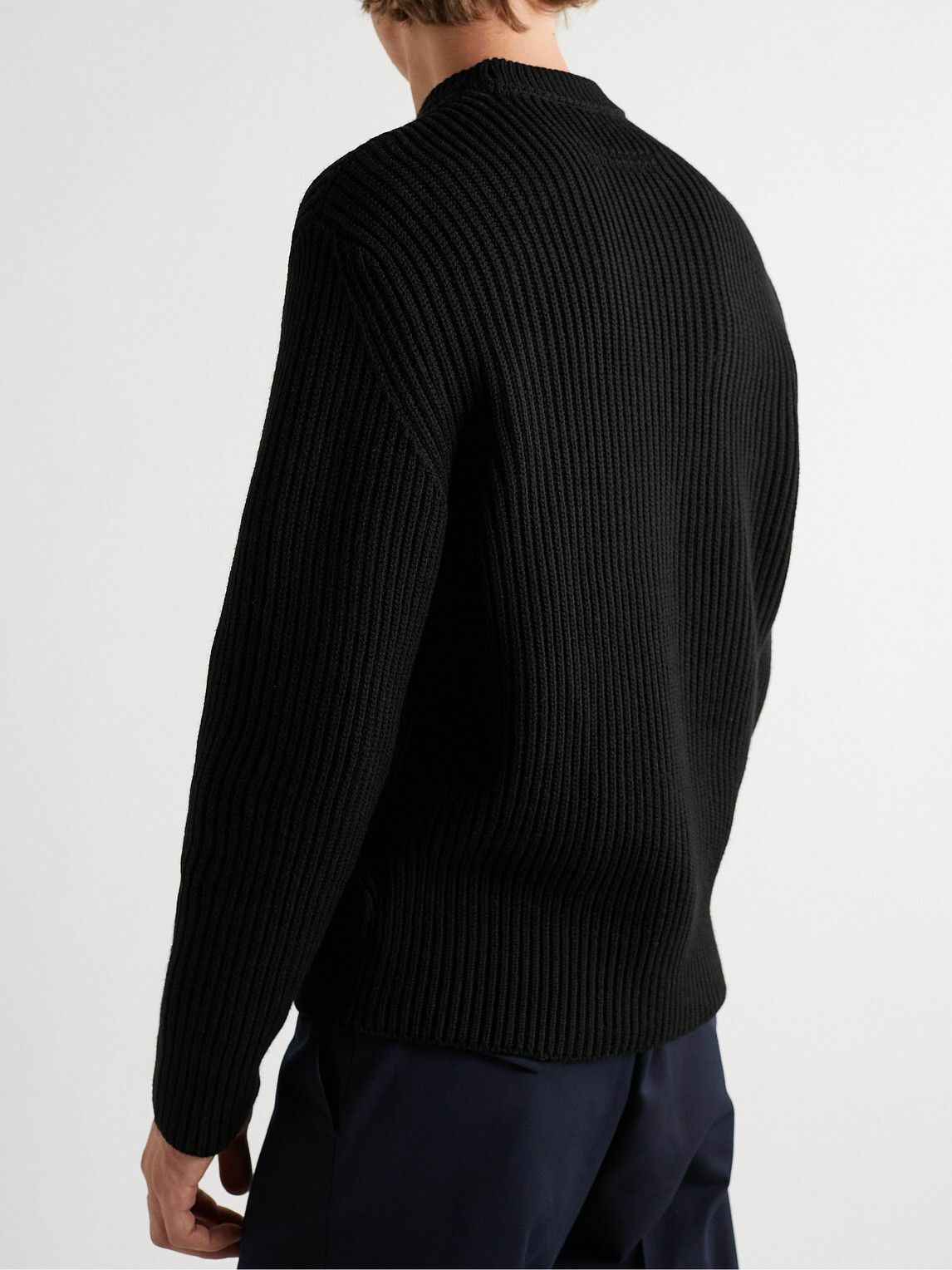 Zegna - Ribbed Wool Sweater - Black Zegna