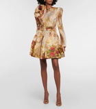 Zimmermann Luminosity floral silk minidress