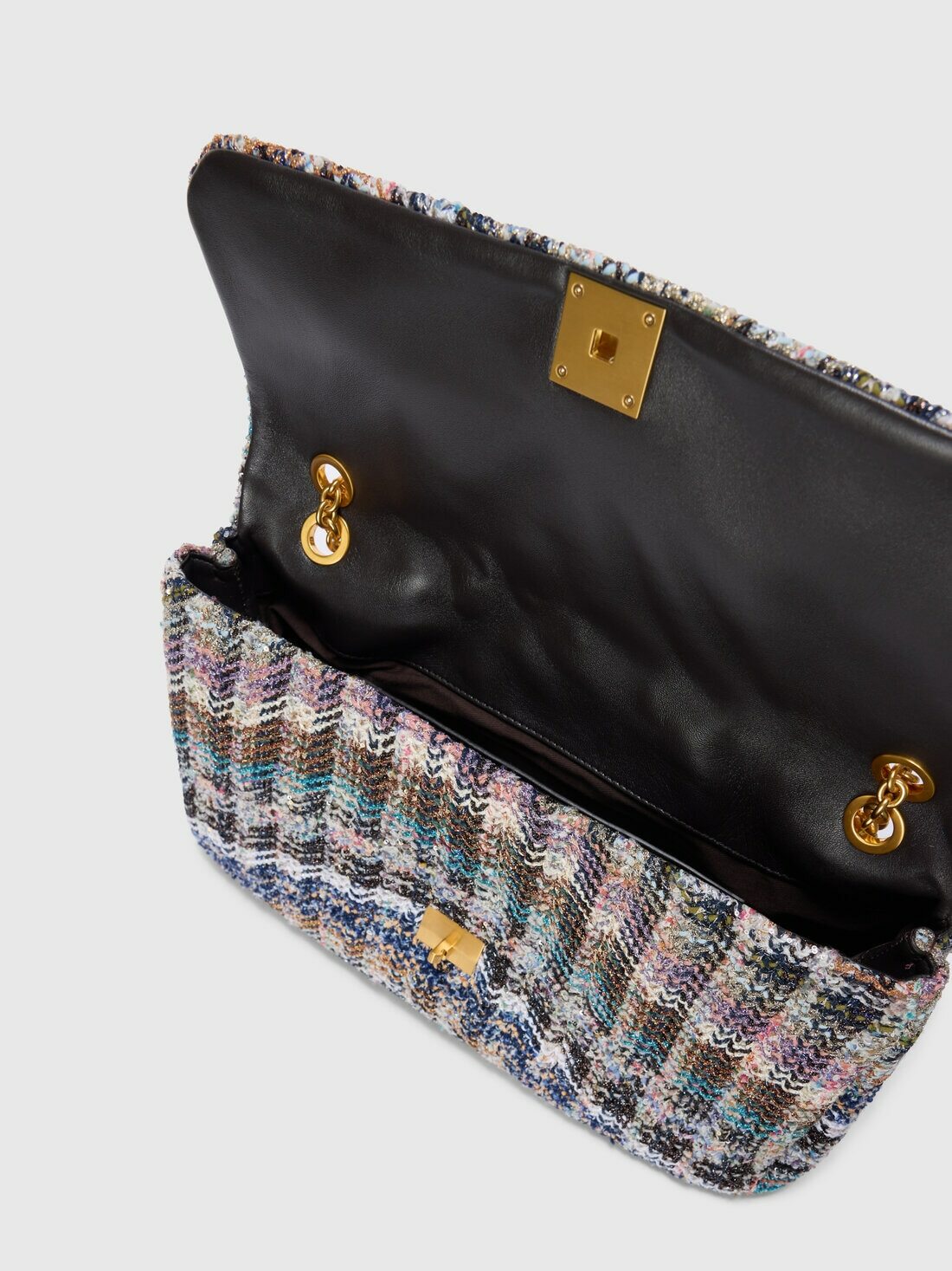 Missoni - Shoulder bag in wool blend, Women, Multicoloured