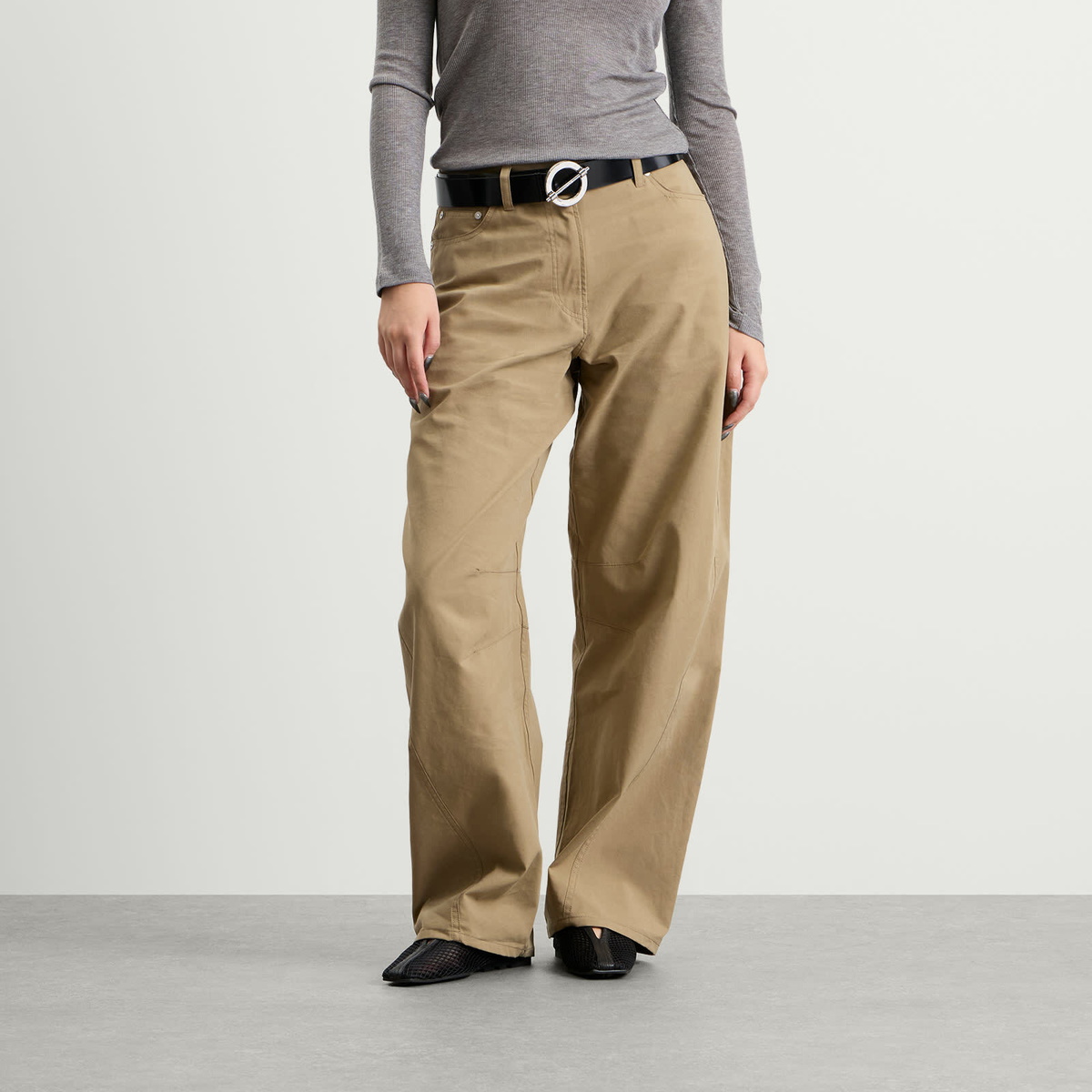 Samsøe Samsøe Women's Saharpo Trousers in Lead Gray
