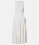 Alaïa Wool-blend maxi dress