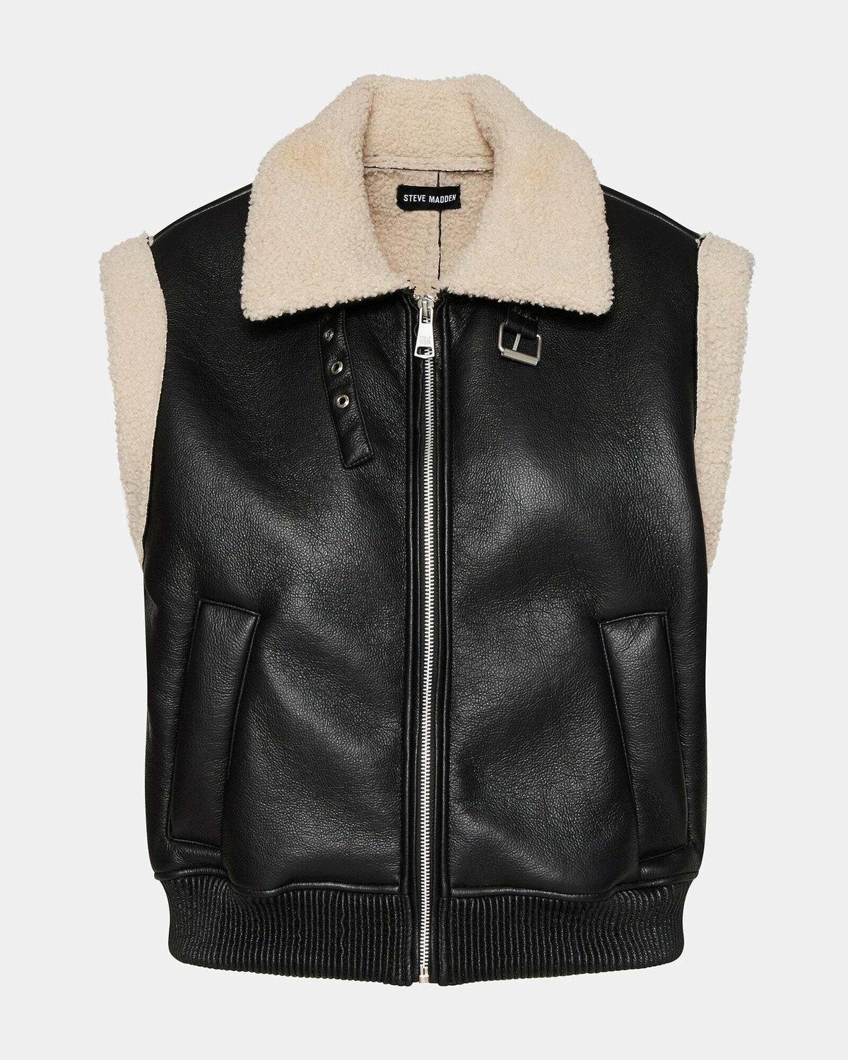 Steve Madden Avi Vest in Black