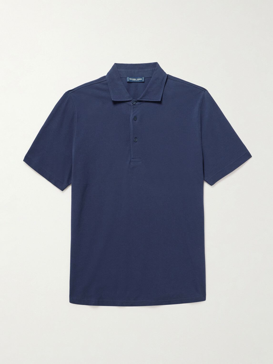 Frescobol Carioca - Luca Cotton Polo Shirt - Blue