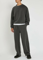 The Elder Statesman Daily Cotton and Cashmere-blend Sweatpants Dark Grey