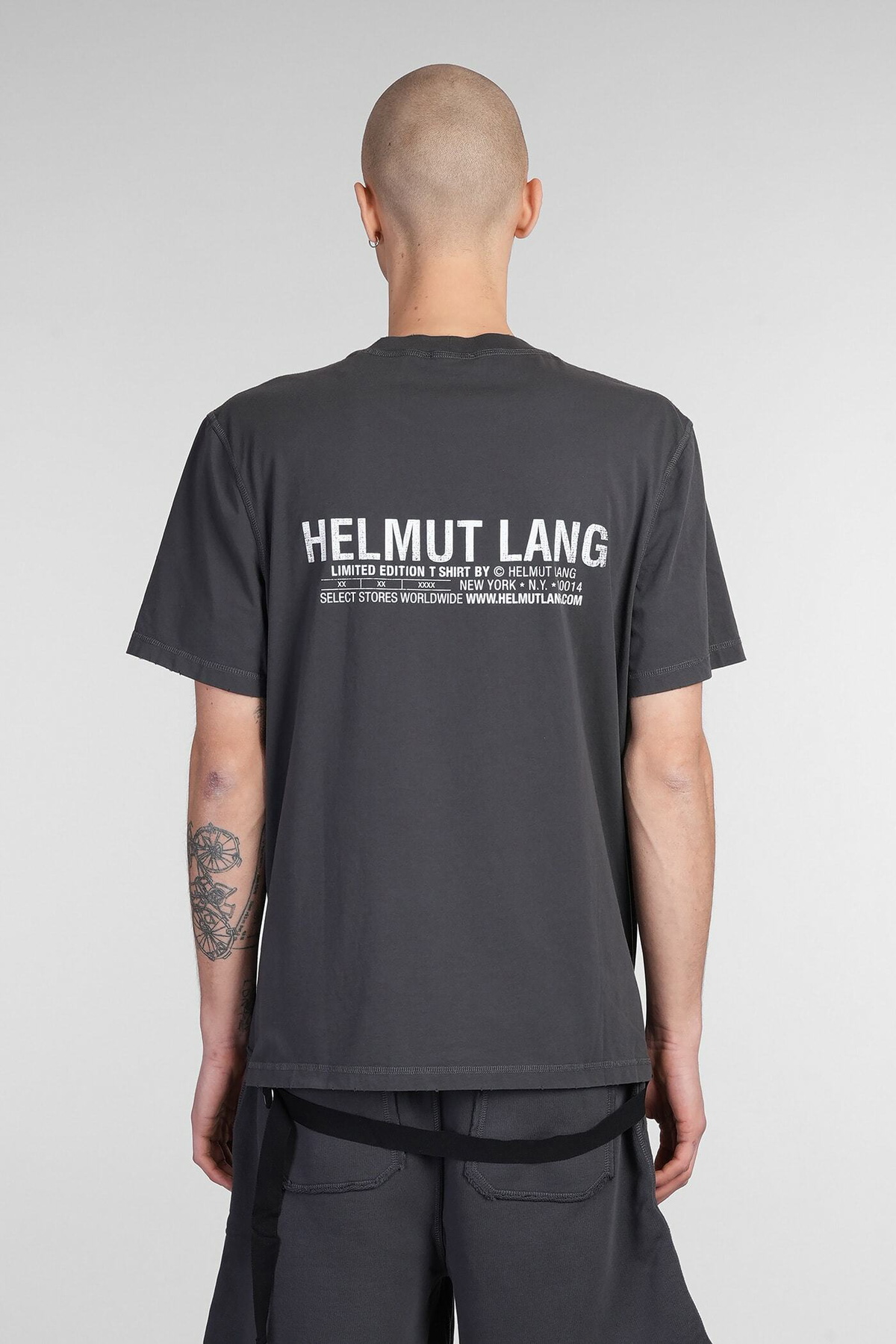 Helmut Lang T-shirt In Grey Cotton Helmut Lang