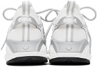 Dsquared2 White & Silver Dash Sneakers