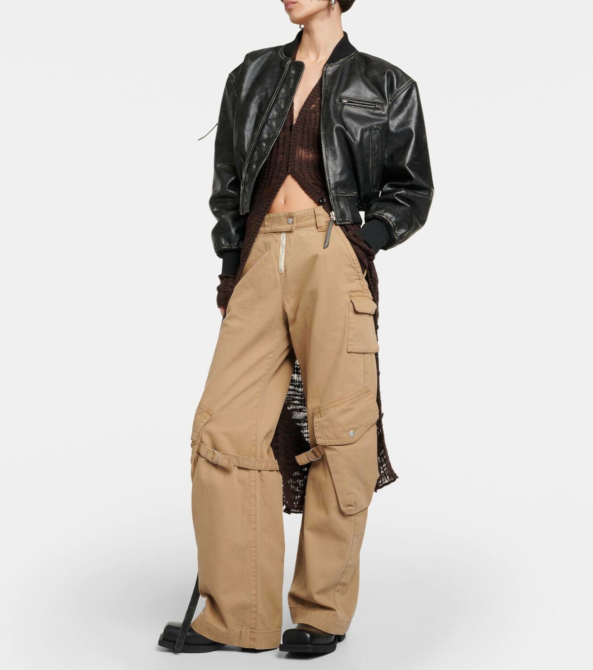 【Acne Studios】 Potinal belted cotton cargo pants Acne Studios Potinal belted cotton cargo pants Acne Studios