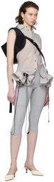 JOHANNA PARV Gray Folded Waist Leggings